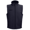 BAKU. Unisex softshell vest in dark-blue