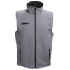 BAKU. Unisex softshell vest in grey
