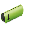 OPTIMUS. Portable battery in lime-green