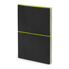 BLOGER. A5 Notepad in lime-green