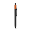 KIWU METALLIC. ABS ballpoint with shiny finish and lacquered top with metallic finish in orange