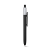 KIWU METALLIC. ABS ballpoint with shiny finish and lacquered top with metallic finish in silver