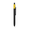 KIWU METALLIC. ABS ballpoint with shiny finish and lacquered top with metallic finish in yellow