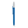 KIWU CHROME. ABS ballpoint with shiny finish and top with chrome finish in cyan