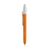 KIWU CHROME. ABS ballpoint with shiny finish and top with chrome finish in orange