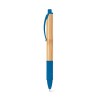 KUMA. Bamboo ball pen with non-slip clip in Royal Blue