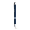 BETA SOFT. Soft touch aluminium ball pen in Blue