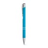 BETA SOFT. Soft touch aluminium ball pen in Light Blue