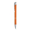 BETA SOFT. Soft touch aluminium ball pen in orange