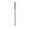 CLARE. Aluminium twist action ball pen with clip in Champagne