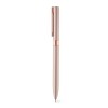 CLARE. Aluminium twist action ball pen with clip in Light Pink