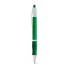 SLIM BK. Nonslip ball pen in green