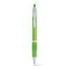 SLIM BK. Nonslip ball pen in lime-green