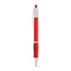 SLIM BK. Nonslip ball pen in red