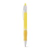 SLIM BK. Nonslip ball pen in yellow