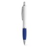 MOVE BK. Ball pen with clip and metal trim in blue