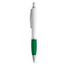 MOVE BK. Ball pen with clip and metal trim in green