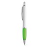 MOVE BK. Ball pen with clip and metal trim in Light Green