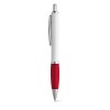 MOVE BK. Ball pen with clip and metal trim in red