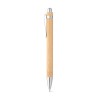 HERA. Bamboo ball pen with metal clip in Natural