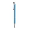 BETA BK. Aluminium ball pen with clip in Light Blue