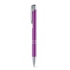 BETA BK. Aluminium ball pen with clip in purple