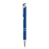 BETA BK. Aluminium ball pen with clip in Royal Blue