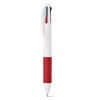 OCTUS. Ball pen with 4 in 1 multicolour writing in red