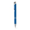 BETA PLASTIC. Ball pen with metal clip in blue