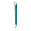 BETA PLASTIC. ABS ball pen with metal clip in Light Blue