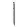 BETA PLASTIC. ABS ball pen with metal clip in Light Grey