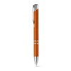 BETA PLASTIC. Ball pen with metal clip in orange