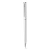 LESLEY METALLIC. Metal ball pen with clip in Silver