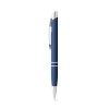 MARIETA SOFT. Aluminium ball pen with clip in blue