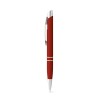 MARIETA SOFT. Aluminium ball pen with clip in Burgundy