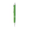 MARIETA SOFT. Aluminium ball pen with clip in Light Green