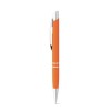 MARIETA SOFT. Aluminium ball pen with clip in orange