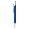 OLAF SOFT. Aluminium ball pen with rubber finish in blue