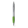 SWING. Ball pen with metal clip in lime-green
