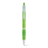SLIM. Non-slip ball pen with clip in lime-green