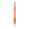 SLIM. Non-slip ball pen with clip in orange