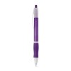 SLIM. Non-slip ball pen with clip in purple