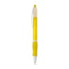 SLIM. Non-slip ball pen with clip in yellow