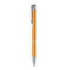 BETA. Aluminium ball pen with clip in orange