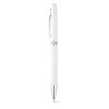 LENA. Ball pen with twist mechanism and metal clip in white