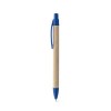 REMI. Kraft paper ball pen with clip in blue
