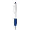 SANS. Ball pen with twist mechanism and metal clip in blue