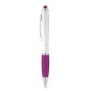 SANS. Ball pen with twist mechanism and metal clip in purple