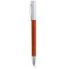 ELBE. Twist action ball pen with metal clip in Dark Orange