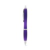 SWING rPET. 100% rPET ball pen with metal clip in Purple